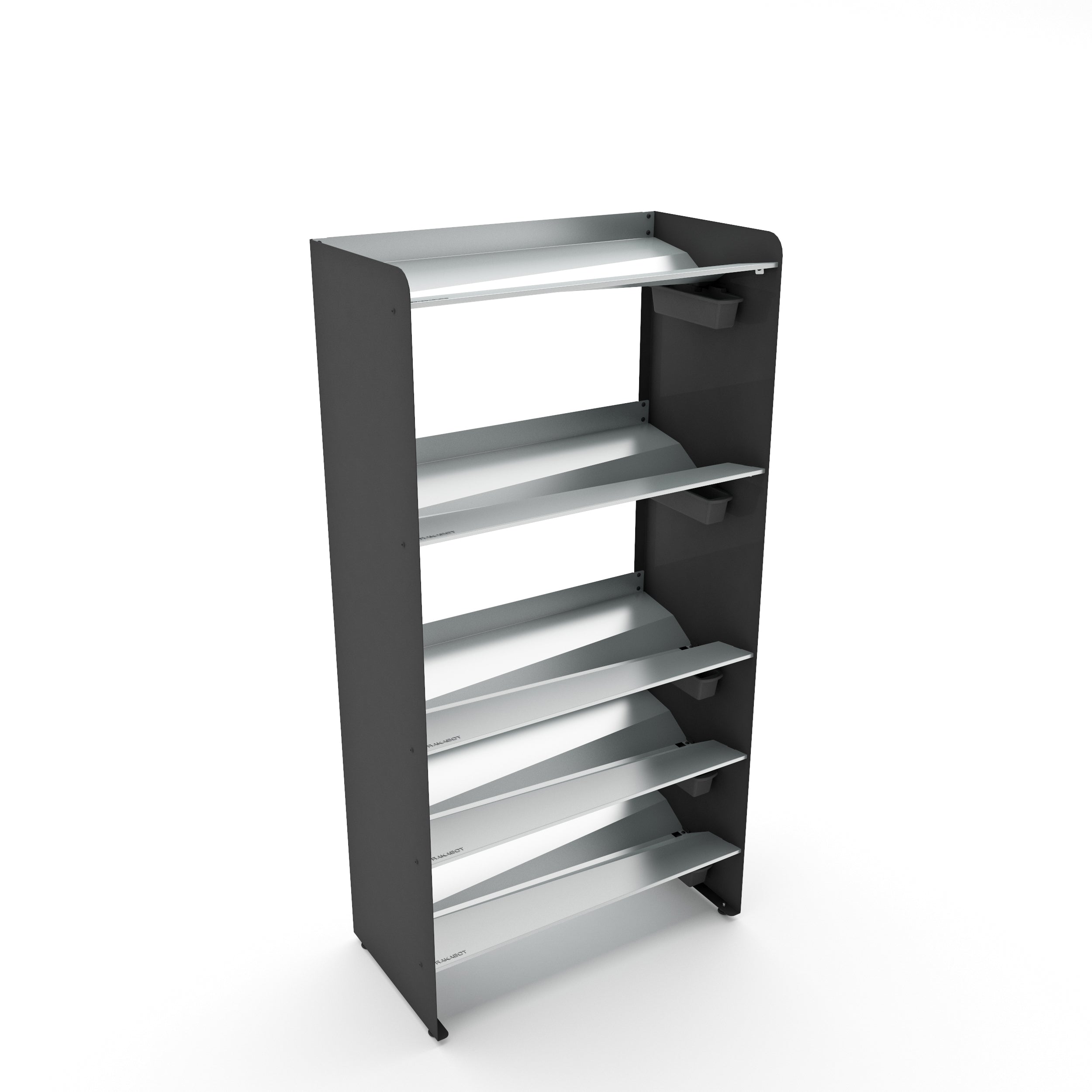 Boot Rack 38" wide - Rustproof Channeling Water Into Containers 2 to 8 Shelves Rakabot Titan