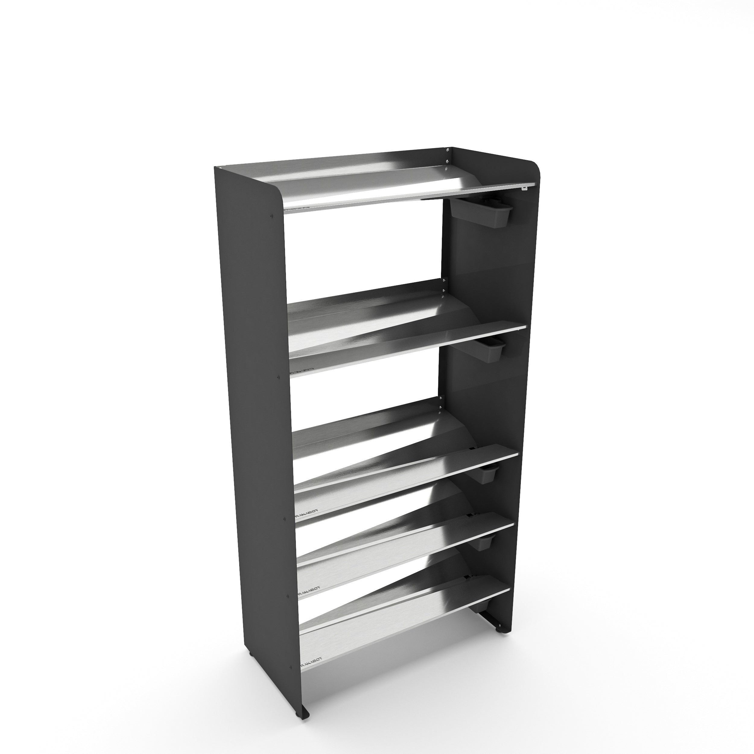 Boot Rack 38" wide - Rustproof Channeling Water Into Containers 2 to 8 Shelves Rakabot Titan
