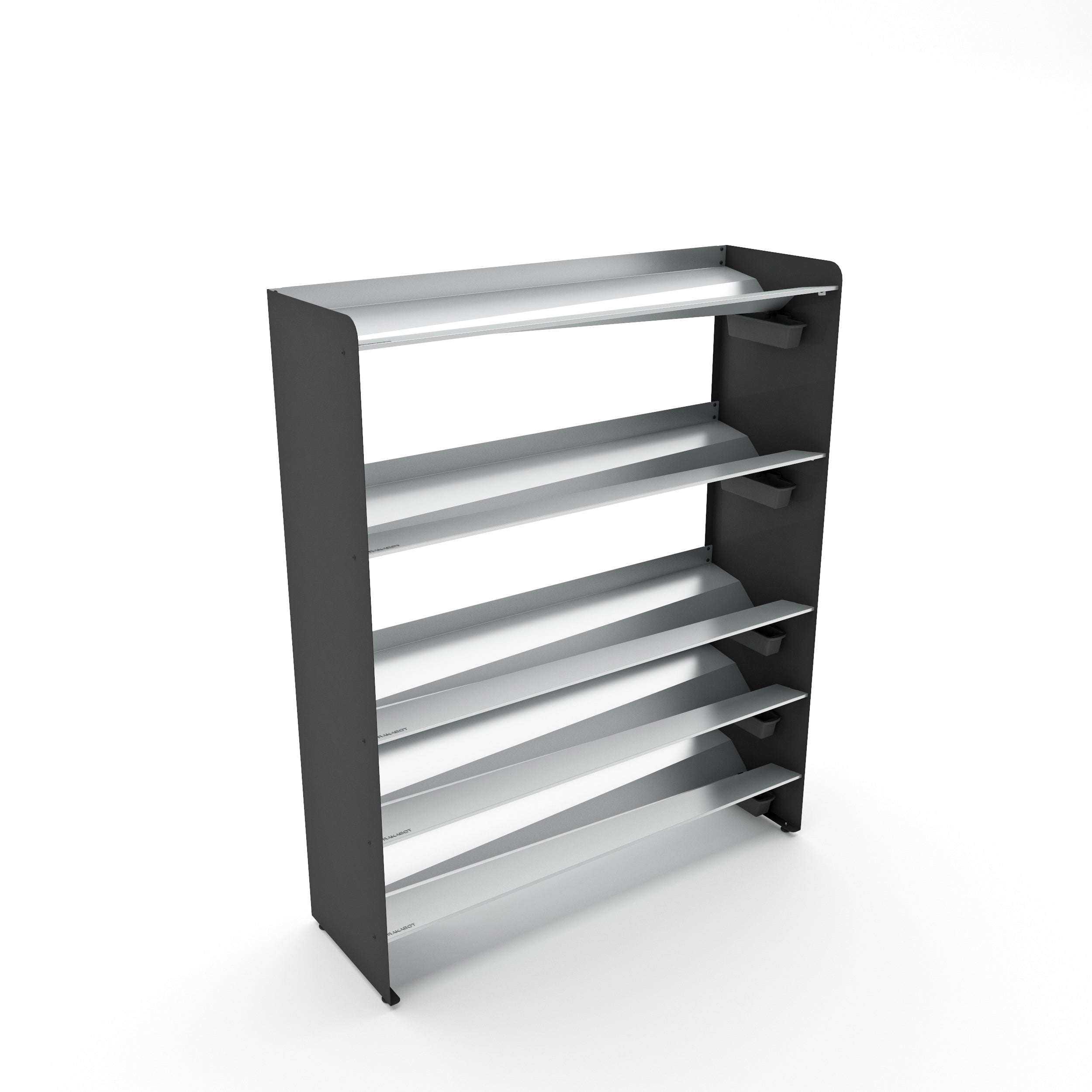 Boot Rack 38" wide - Rustproof Channeling Water Into Containers 2 to 8 Shelves Rakabot Titan