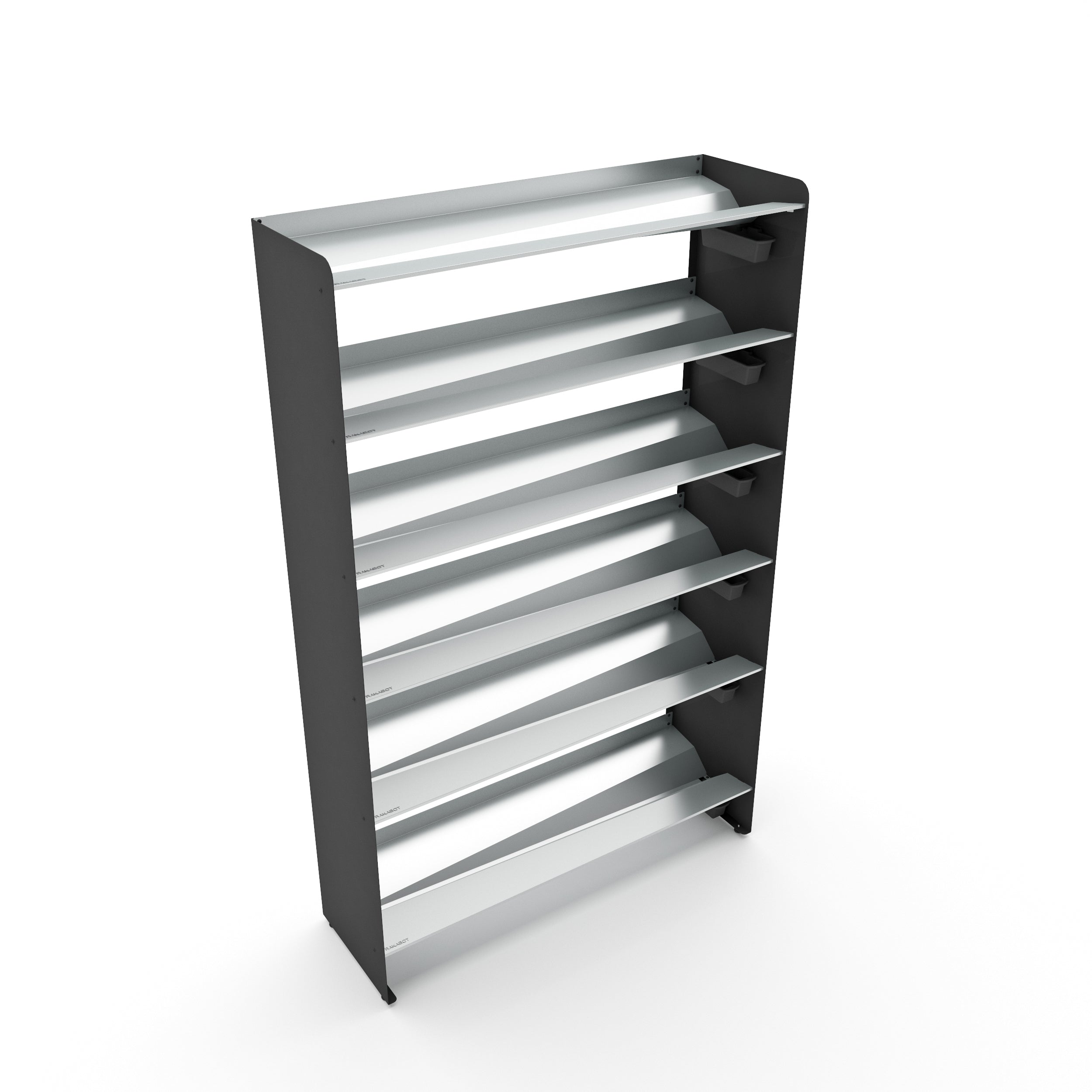 Boot Rack 38" wide - Rustproof Channeling Water Into Containers 2 to 8 Shelves Rakabot Titan