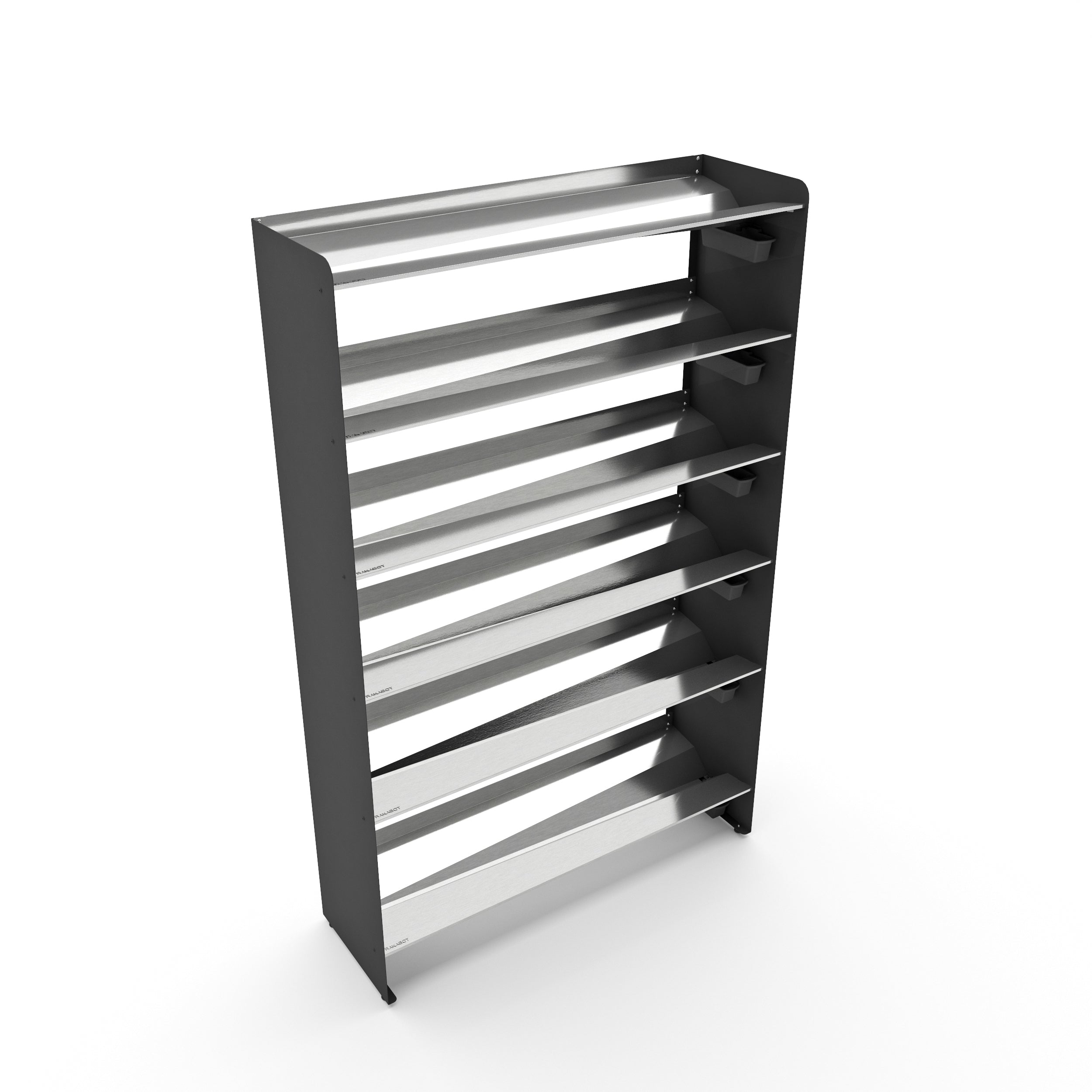 Boot Rack 38" wide - Rustproof Channeling Water Into Containers 2 to 8 Shelves Rakabot Titan