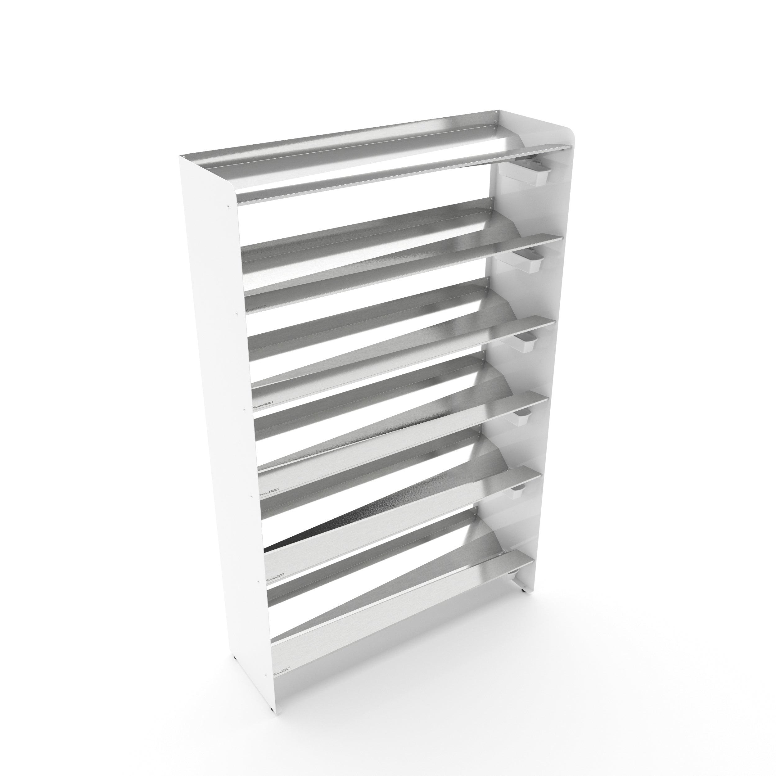 Boot Rack 38" wide - Rustproof Channeling Water Into Containers 2 to 8 Shelves Rakabot Titan
